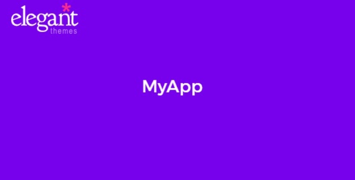 Elegant Themes MyApp