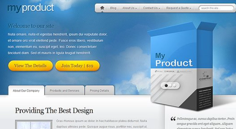 Elegant Themes MyProduct WordPress Theme