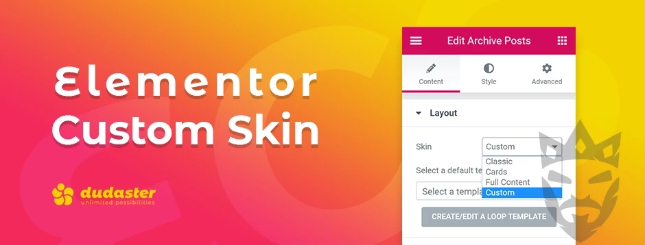 Elementor Custom Skin Pro