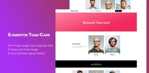 Elementor Team Card