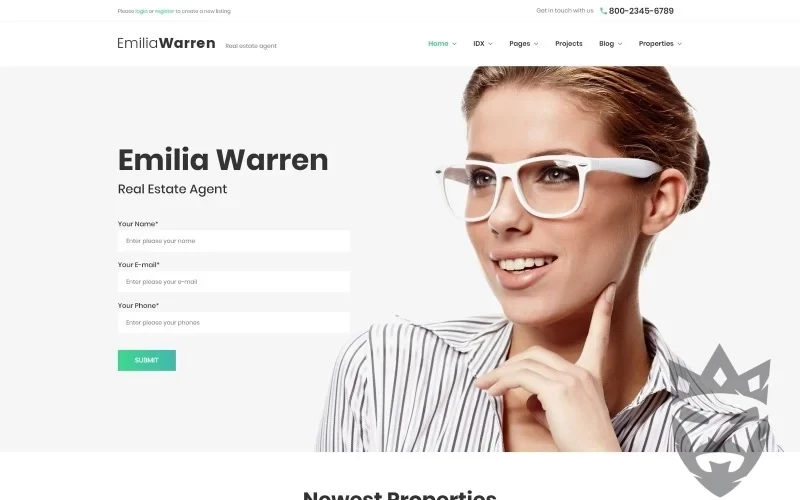 Emilia Warren - Real Estate WordPress Theme