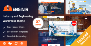 Enginir - Industrial  Engineering Multipurpose WordPress Theme