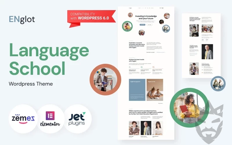 Englot - Clean Language Course WordPress Theme