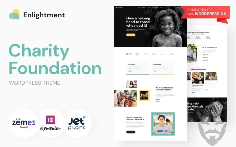 Enlightment - Charity Foundation WordPress Theme