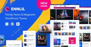 Ennlil - Modern Magazine WordPress Theme with Dark Mode + WooCommerce