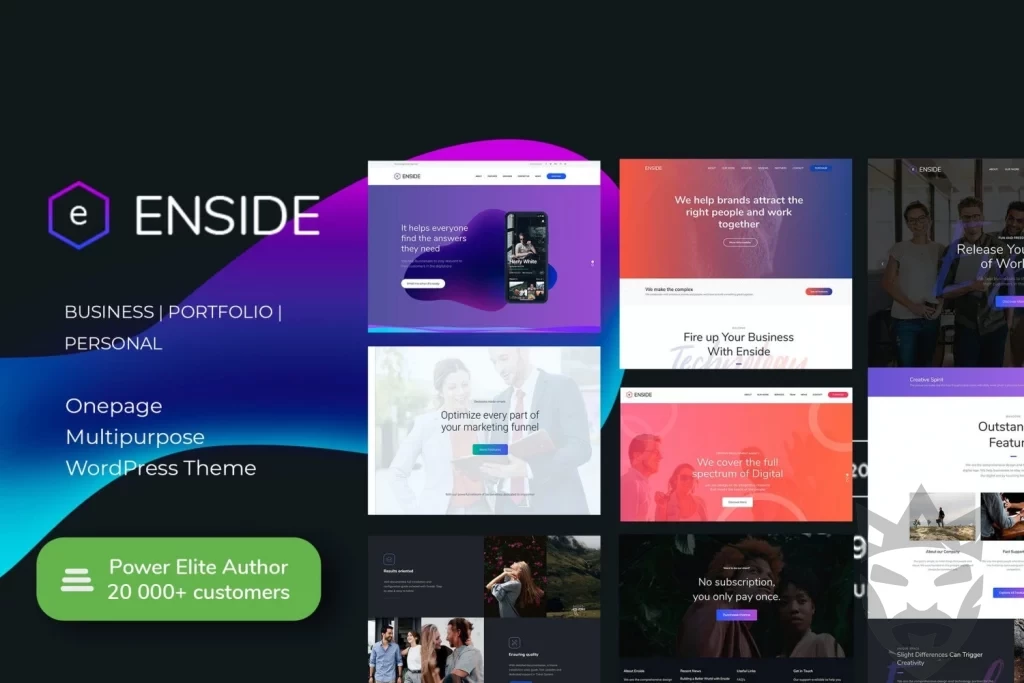 Enside - Multipurpose Onepage Landing Page WordPress Theme