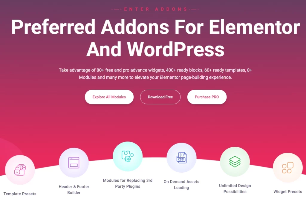 Enter Addons | Best Elementor Addons for WordPress