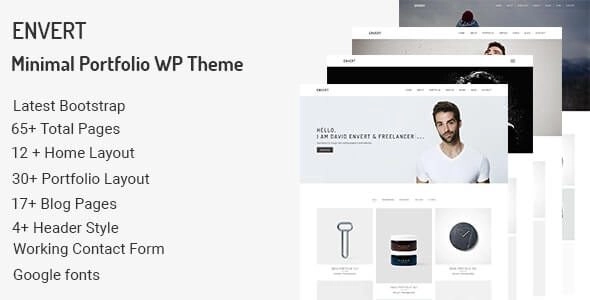 Envert - Minimal Portfolio WordPress Theme