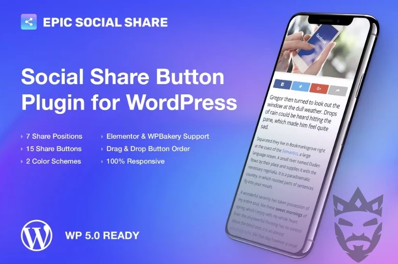 Epic Social Share Button for WordPress