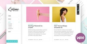 Eskimo - Minimal Personal WordPress Blog  Shop Theme