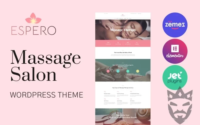 Espero - Massage Salon Responsive WordPress Theme