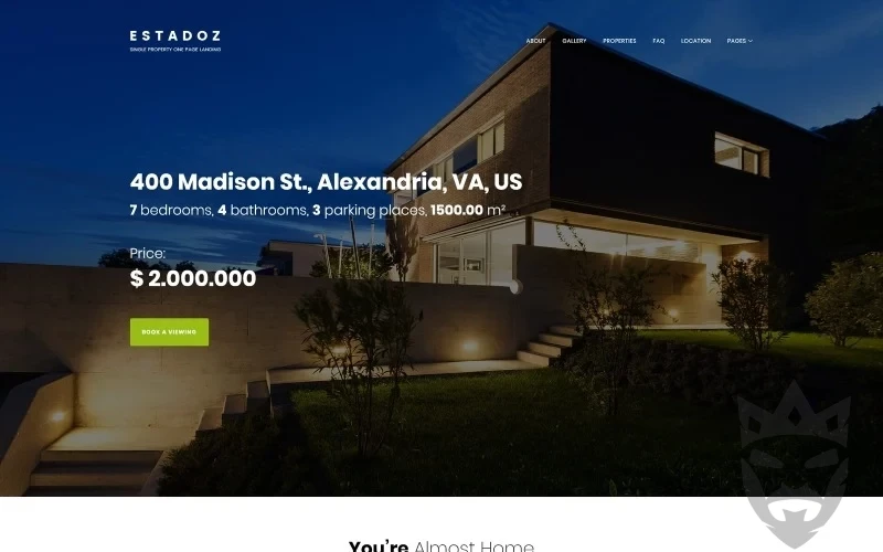 Estadoz - Real Estate Agency WordPress Theme