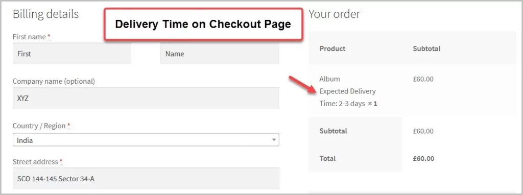 Estimated Delivery Date & Time for WooCommerce