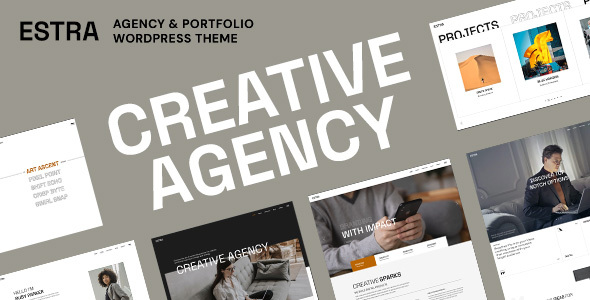 Estra - Agency Portfolio  Creative Elementor Theme