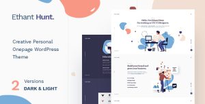 Ethant Hunt - Personal Onepage WordPress Theme