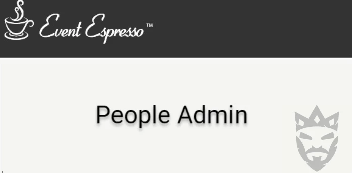 Event Espresso People Admin