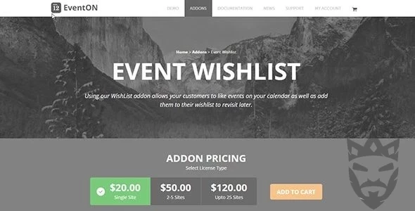 EventOn Wishlist Add-on