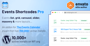 Events Shortcodes  Templates Pro Addon For The Events Calendar