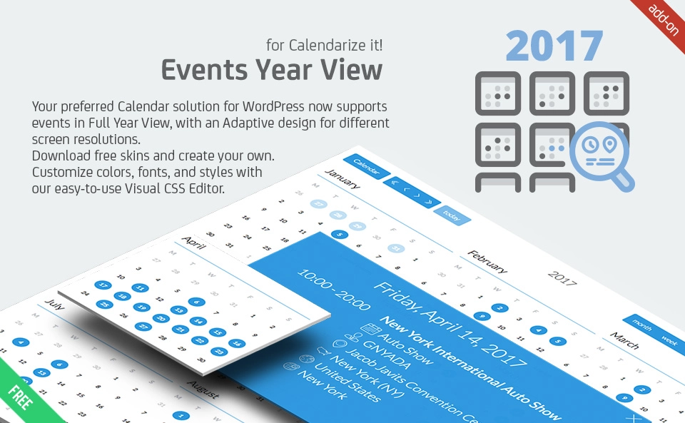 Events Year View for Calendarize it!