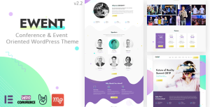 Ewent - Conference  Event Oriented WordPress Theme