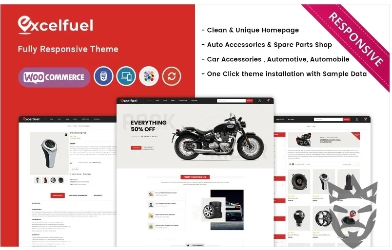 Excelfuel - The Automobile Store Responsive WooCommerce Theme