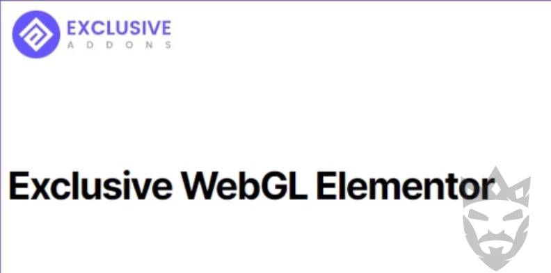 Exclusive WebGL Elementor