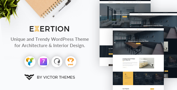 Exertion - Architecture  Interior Design WordPress Theme