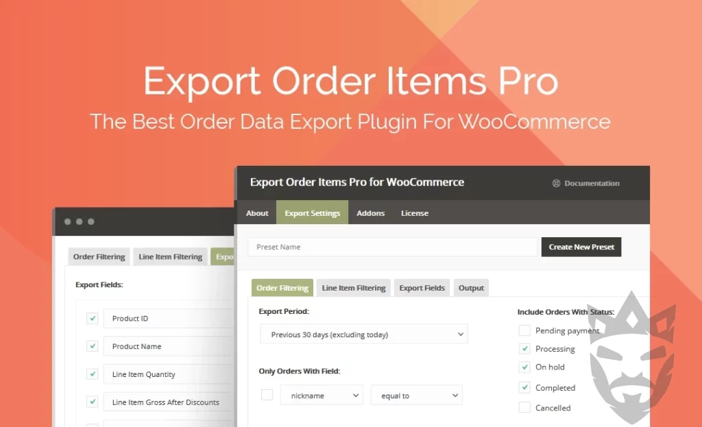 Export Order Items Pro for WooCommerce