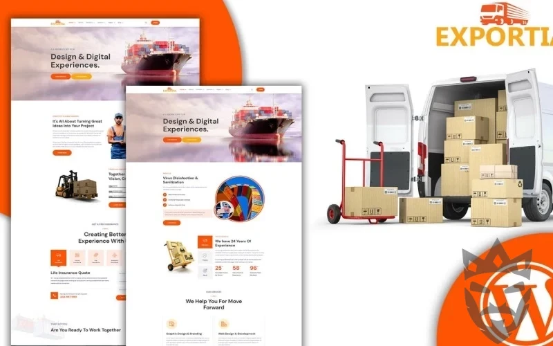 Expotia - Transportation and Logistic WordPress Theme