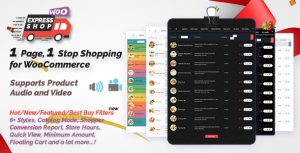 Express Shop for WooCommerce with Audio  Video