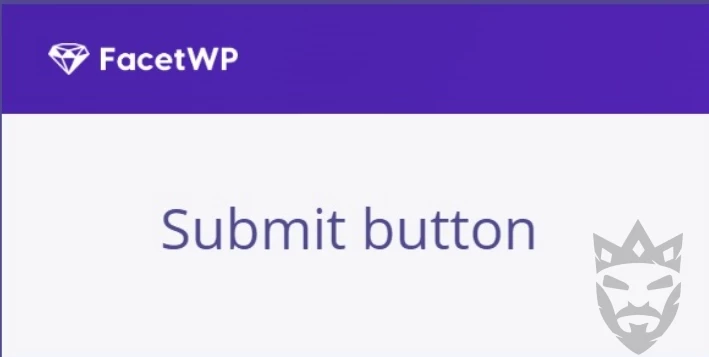 FacetWP Submit button