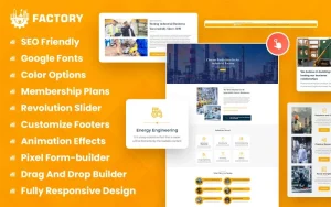 Factory - Industrial Business WordPress Theme