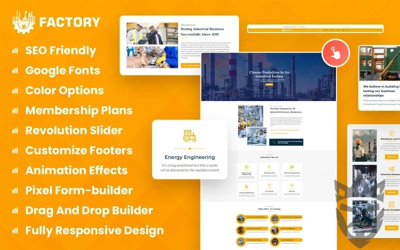 Factory - Industrial Business WordPress Theme