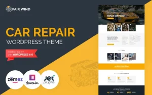 Fair Wind - Car Repair Modern WordPress Elementor Theme WordPress Theme