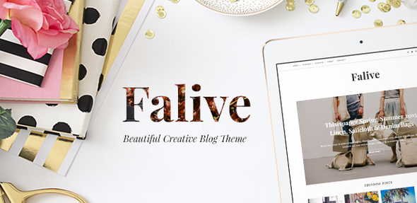 Falive - Beautiful Creative  Fashion Blog Theme