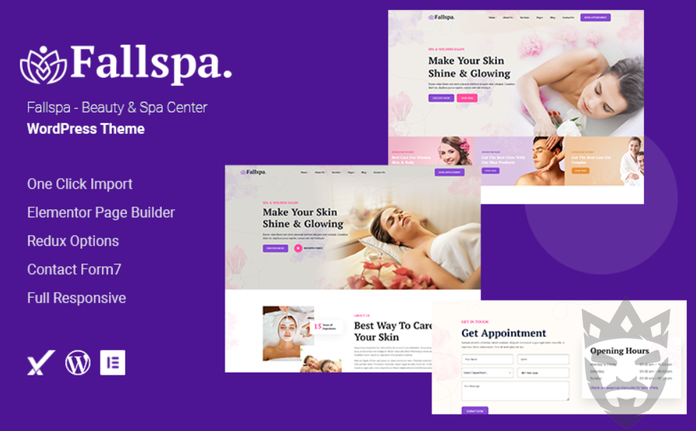 Fallspa - Beauty  Spa Center WordPress Theme