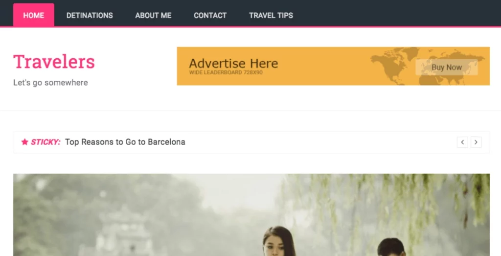 FameThemes Travelers Pro WordPress Theme