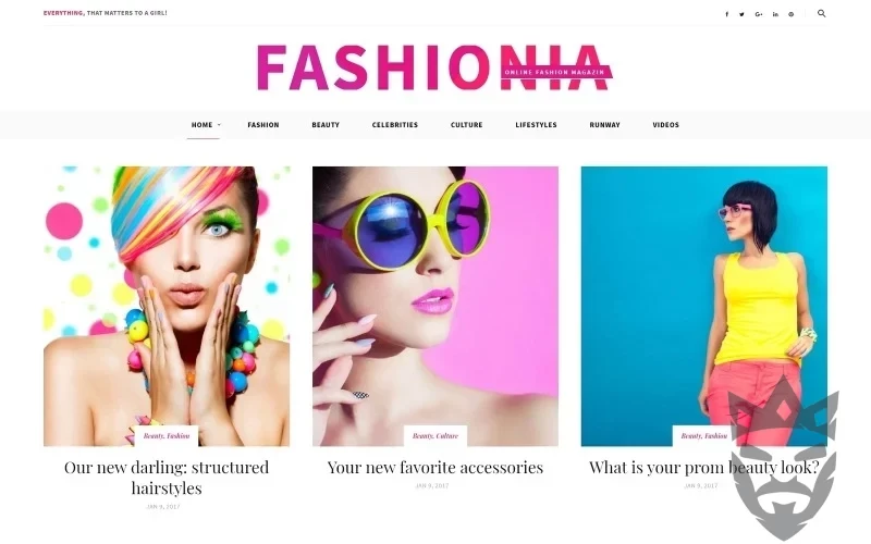 Fashionia - Online Fashion Magazine Responsive WordPress Theme