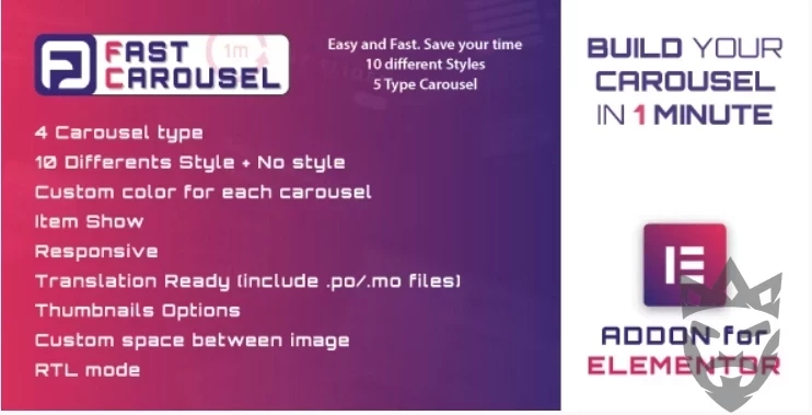 Fast Carousel for Elementor - WordPress Plugin