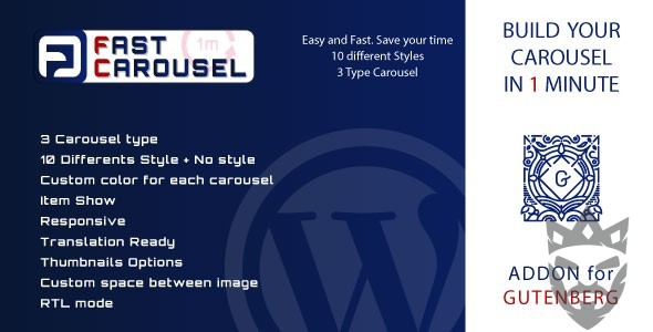 Fast Carousel for Gutenberg - WordPress Plugin