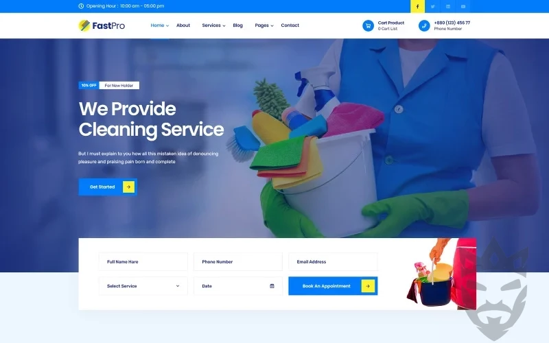 FastPro - Cleaning Services WordPress Theme