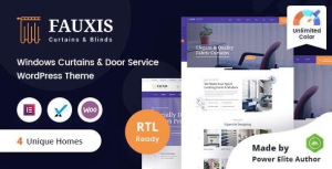 Fauxis - Windows Curtains WordPress Theme + RTL