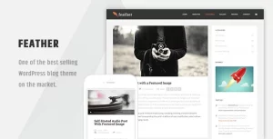 Feather - Clean Flat Responsive WordPress Blog Theme