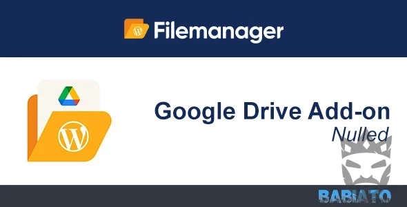 File Manager Google Drive Addon (Premium) 1.7 No