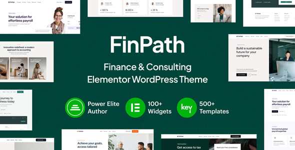 FinPath - Finance  Consulting Elementor WordPress Theme