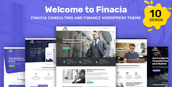 Finacia - Finance  Business WordPress Theme