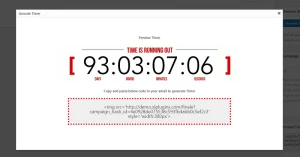 Finale Email Countdown Timer