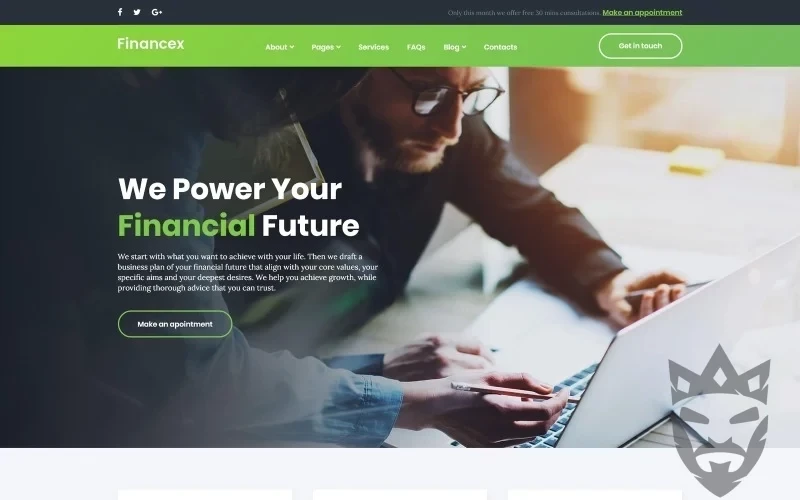 Financex - Financial Advisor WordPress Theme