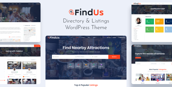 Findus - Directory Listing WordPress Theme