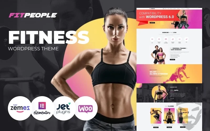 FitPeople - Fitness WordPress Elementor Theme WordPress Theme